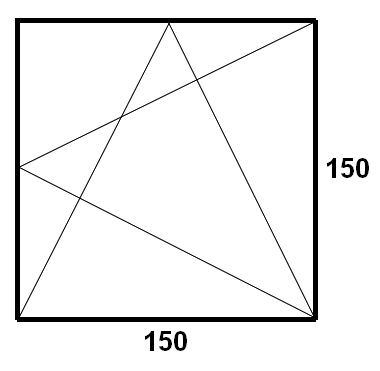 150 x 150 méretű panel ablak